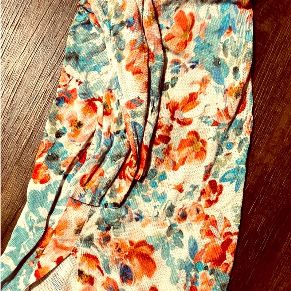 J. Jill Size Small Floral Linen Blend Spring Cardigan - Picture 2 of 3